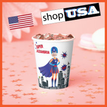 Girl Superhero 💥 farbenfrohe Geburtstags-Foto