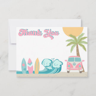 Girl Surf's up Surf Beach Geburtstag Danke Karten