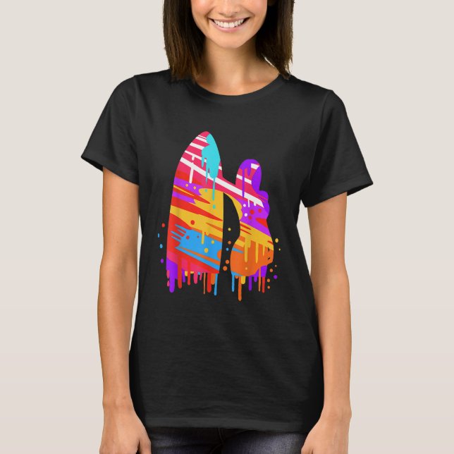 Girl Surfsurfer Surf Geschenk T-Shirt (Vorderseite)