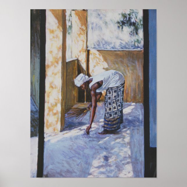 Girl Sweeping II 2002 Poster (Vorne)