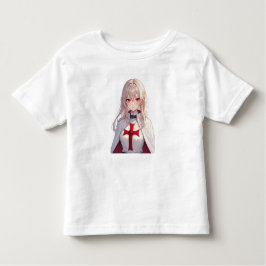 Girl Templar Knight Crusader Toddler Tee Shirt