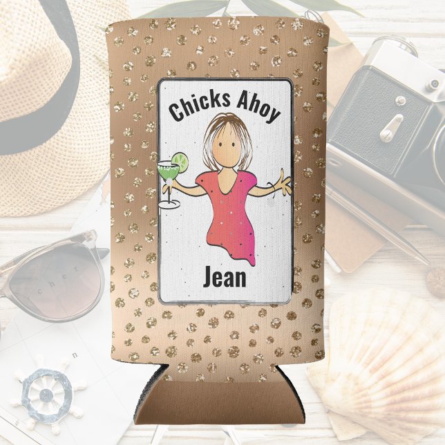 Girl Trip Funny Sprichwort Glam Spaß Cartoon Selters Dosenkühler (Von Creator hochgeladen)