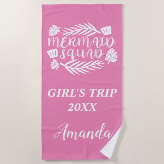 Girl Trip Mermaid Squad Strandtuch