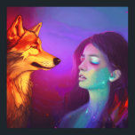 Girl und ihr Wolf AI Generierten Fantasy Pop Art Poster<br><div class="desc">Mit der AI von Wolf und ihrem Pop erschuf sie Fantasy-Kunst, ich Liebe den Kontrast zwischen dem Wolf und seinem Mädchen oder ist es Mädchen und ihr Wolf, ihr Zen-Moment sein Wissen. Dieses mystische Stück, das einen Augenblick in der Zeit widerspiegelt, in dem sich zwei Welten treffen, aber auseinanderscheinen, wird...</div>