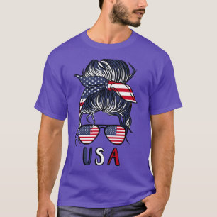 Girl USA 2022 Football America Weltmeisterschaft A T-Shirt