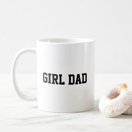 Girl-Vater Schwarz-weiße niedliche moderne Unterha Kaffeetasse