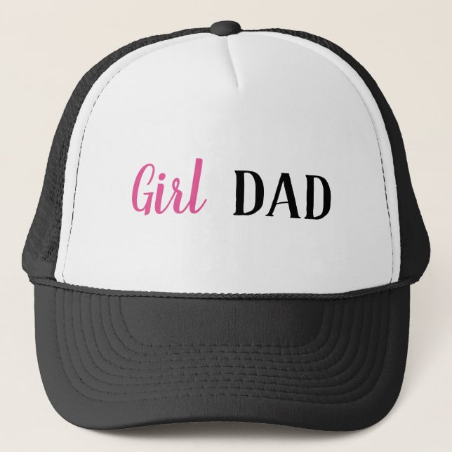 Girl Vater Trucker Hat Truckerkappe (Vorderseite)