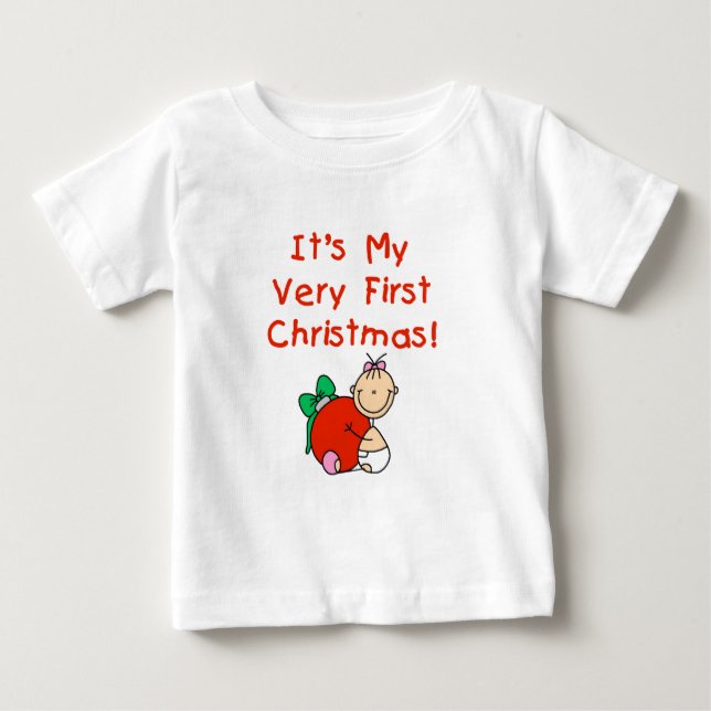 Girl Very First Christmas Tshirts and Gifts (Vorderseite)