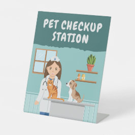 Girl Vet Pet Checkup Station Kids' Pretend Play Sockelschild
