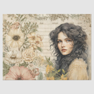 Girl Viktorianische Burgen - Falconeria Locarno Seidenpapier