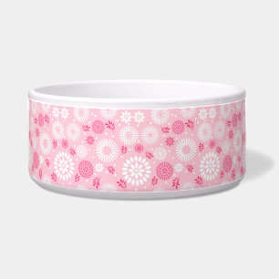 Girl Vintag Elegant Rosa Blumenmuster Retro Napf