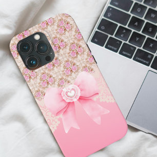Girl Vintag rosa Blumenmuster nahtlose Muster Rose Case-Mate iPhone Hülle