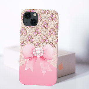 Girl Vintag rosa Blumenmuster nahtlose Muster Rose Case-Mate iPhone Hülle