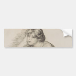 Girl (von Pierre-Auguste Renoir) Autoaufkleber