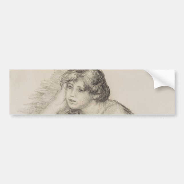 Girl (von Pierre-Auguste Renoir) Autoaufkleber (Vorne)
