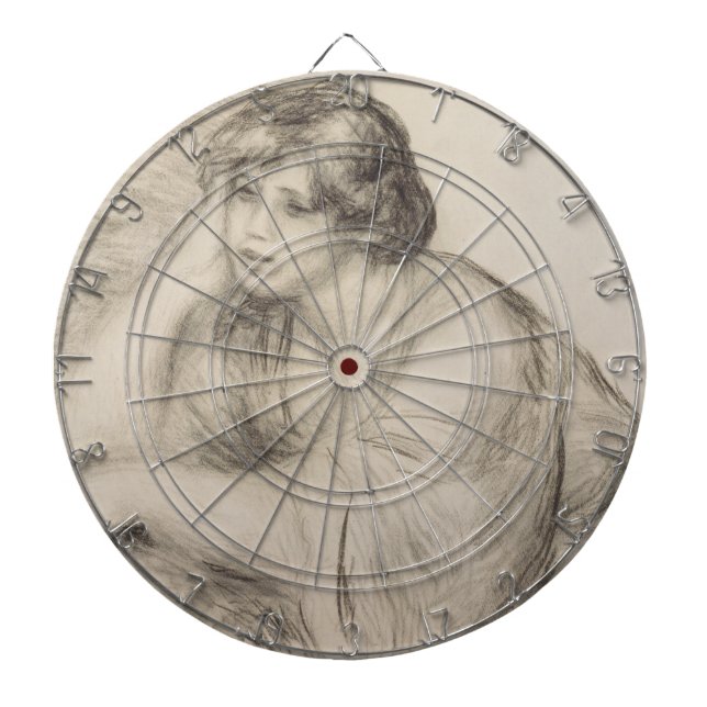 Girl (von Pierre-Auguste Renoir) Dartscheibe (vorne)