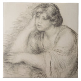 Girl (von Pierre-Auguste Renoir) Fliese