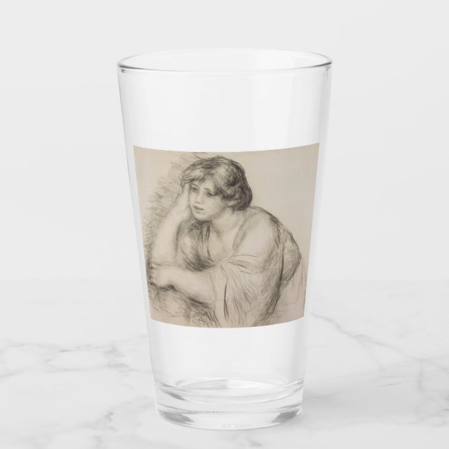 Girl (von Pierre-Auguste Renoir) Glas (Vorderseite)