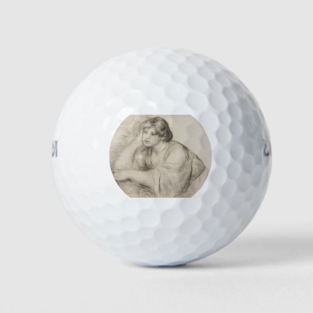Girl (von Pierre-Auguste Renoir) Golfball (Vorderseite)