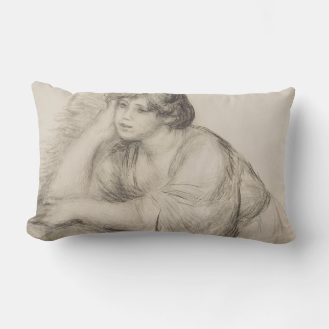 Girl (von Pierre-Auguste Renoir) Lendenkissen (Vorderseite)