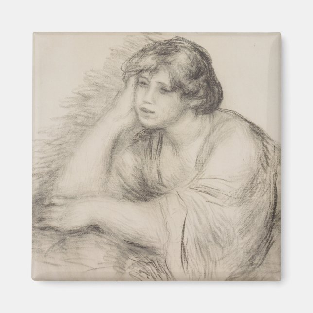 Girl (von Pierre-Auguste Renoir) Magnet (Vorne)