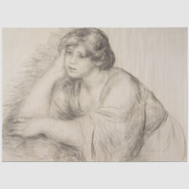 Girl (von Pierre-Auguste Renoir) Seidenpapier