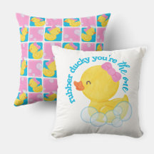 Girl Watercolor Rubber Ducky Du bist der Eine