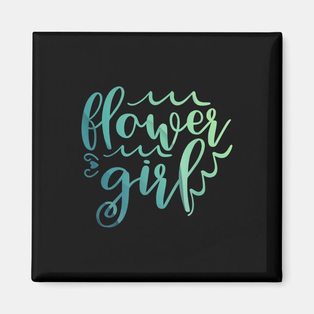 Girl Wedding Shirt Bride Squad Wedding Geschenk Magnet (Vorne)