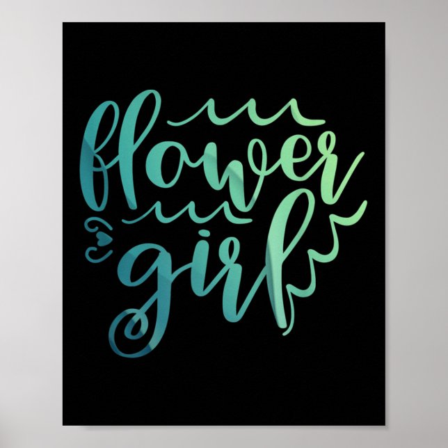 Girl Wedding Shirt Bride Squad Wedding Geschenk Poster (Vorne)