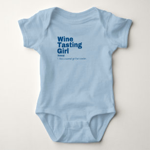 Girl - Weinprobe Baby Strampler