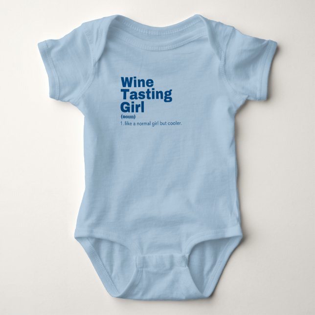 Girl - Weinprobe Baby Strampler (Vorderseite)