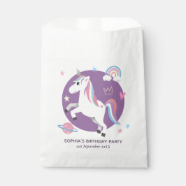 Girl Whimsical Magical Unicorn Kindergeburtstag Geschenktütchen