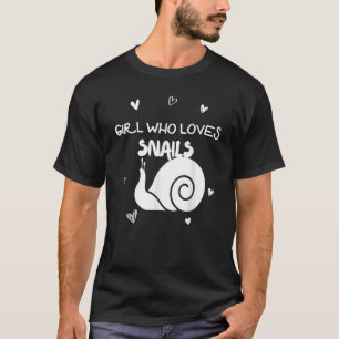 Girl Who Liebe Snails Insektenlandschaften Wald Ha T-Shirt