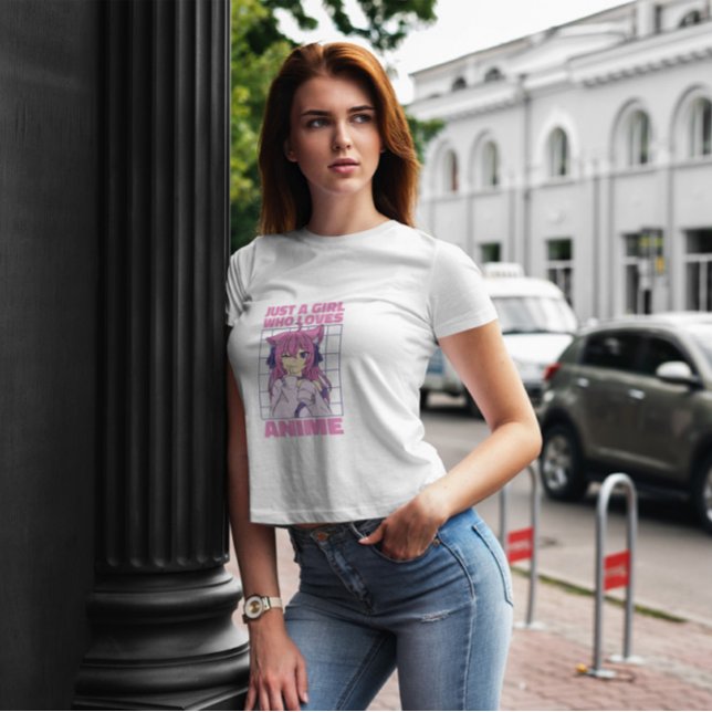 Girl Who Lieben Anime Quote T-Shirt (Von Creator hochgeladen)