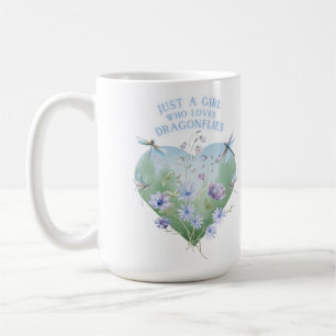 Girl Who Lieben Dragonflies Tasse