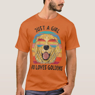 Girl Who Lieben Golden Retrievers Dog Gifts - Giga T-Shirt