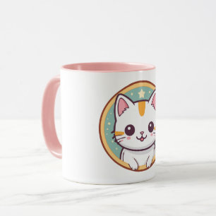 Girl Who Lieben Kittens Geburtstagsparty Tasse