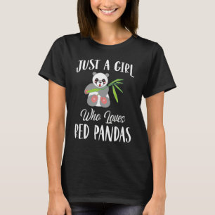 Girl Who Lieben Pandas Niedlich Panda T-Shirt
