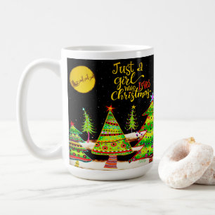 Girl Who Lieben Weihnachtsinspirivity Coffee Tasse