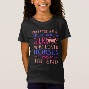 Girl Who Love Horses Barrel Racer Racing Gr T-Shirt