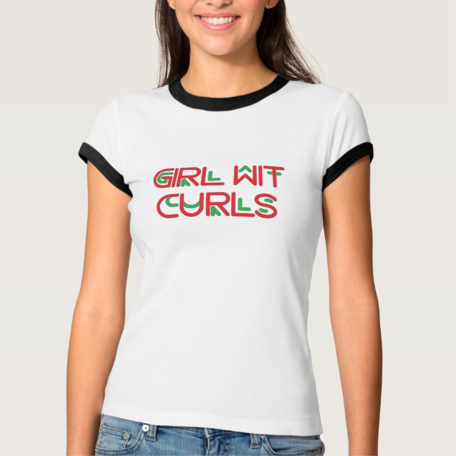 Girl Wit Curls T - Shirt (Vorderseite)