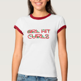 Girl Wit Curls T - Shirt