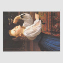 Girl with a Bird (von William-Adolphe Bouguereau)