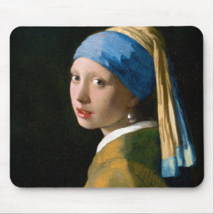 Girl with a Pearl Earring, Johannes Vermeer, 1665 Mousepad