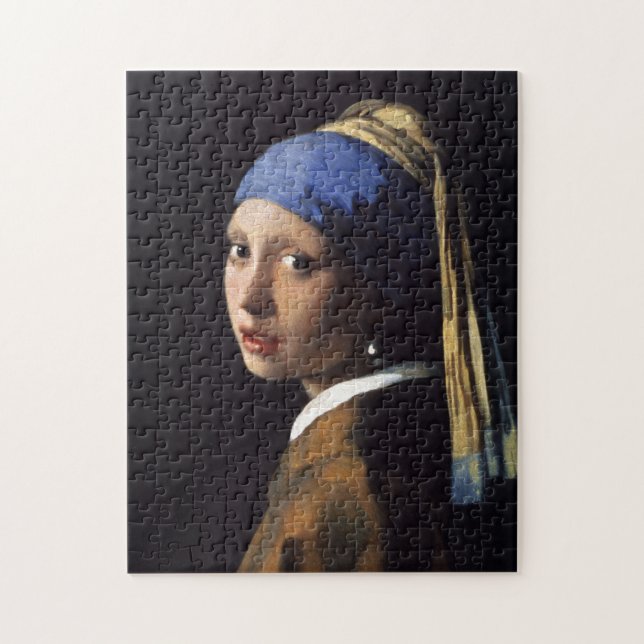 Girl With a Pearl Earring Johannes Vermeer Puzzle (Vertikal)
