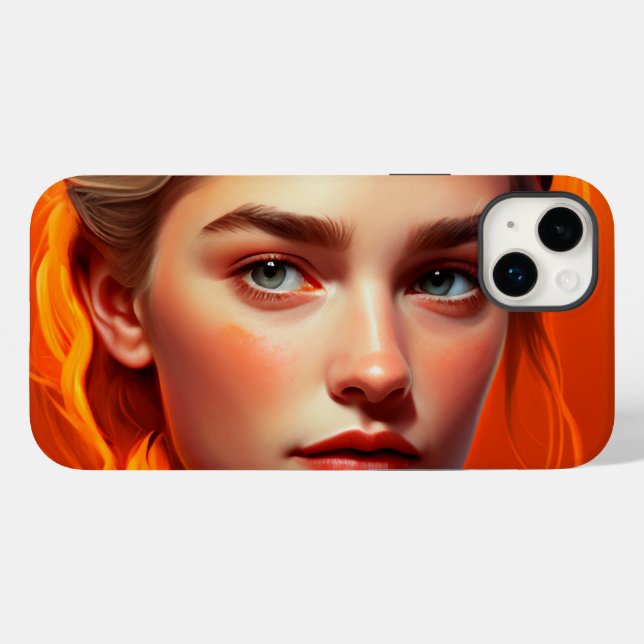 Girl with blue eyes Case-Mate iPhone hülle (Rückseite (Horizontal))