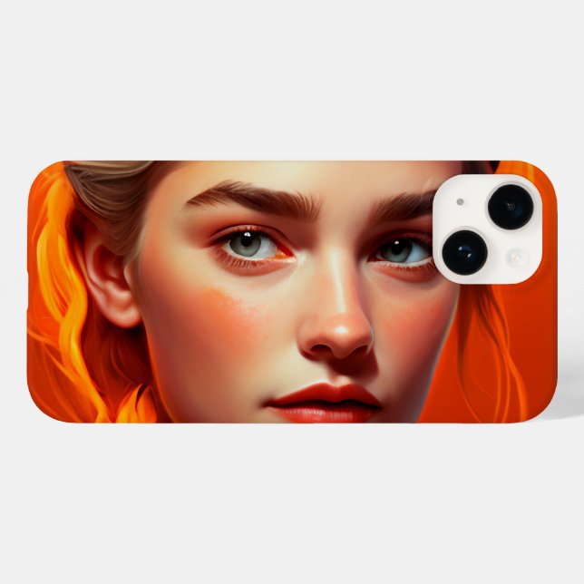 Girl with blue eyes Case-Mate iPhone hülle (Rückseite (Horizontal))
