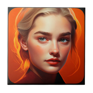 Girl with blue eyes fliese
