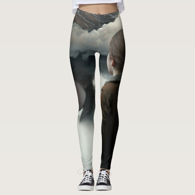 Girl with clouds leggings (Vorderseite)