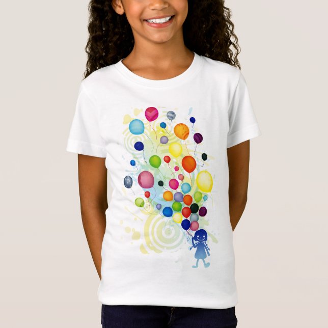 Girl_With_Colorful_Balloon T-Shirt (Vorderseite)